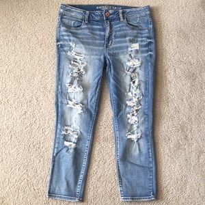 Women's AE skinny ripped jeans